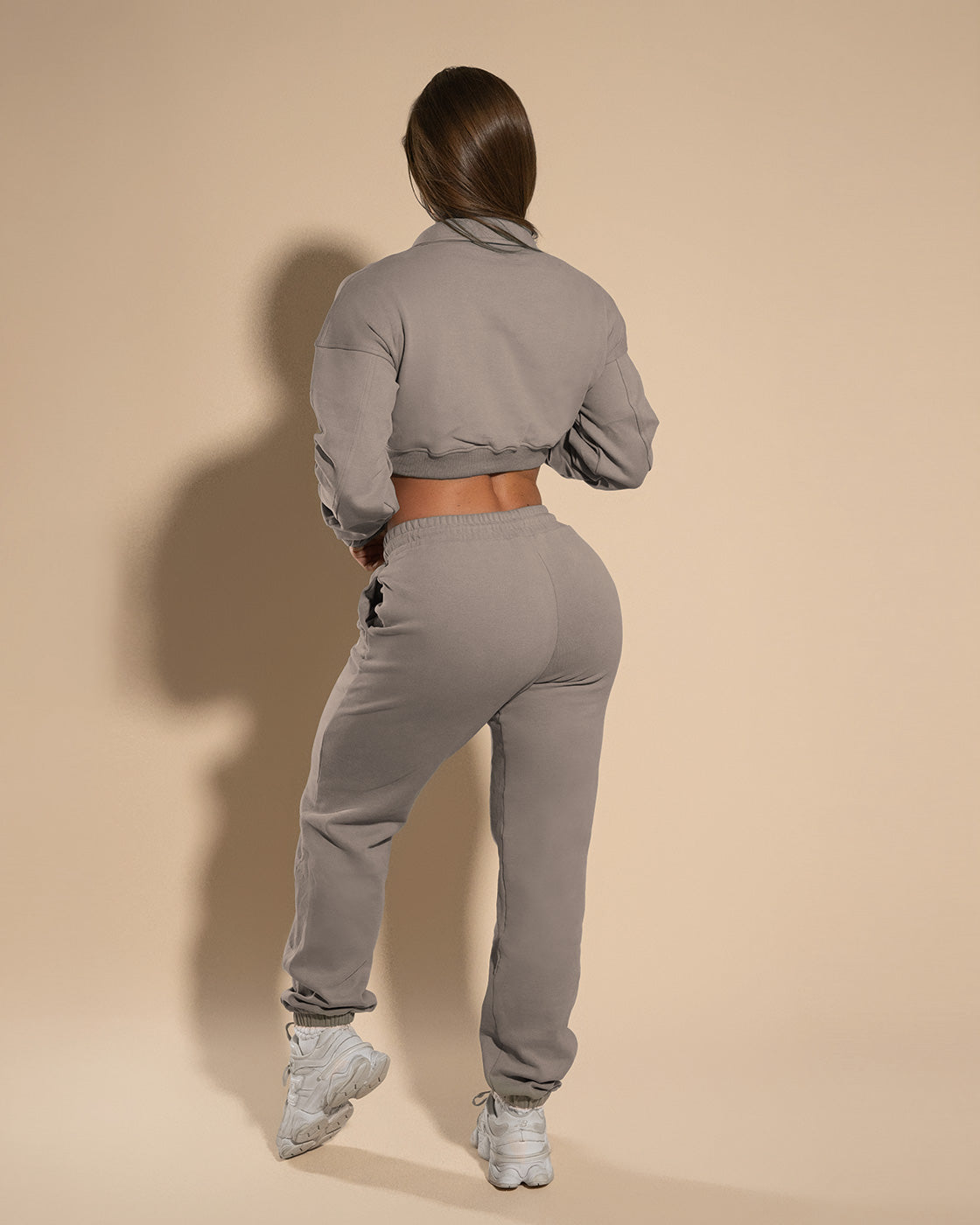 Comfy Cropped Pullover Sandstone