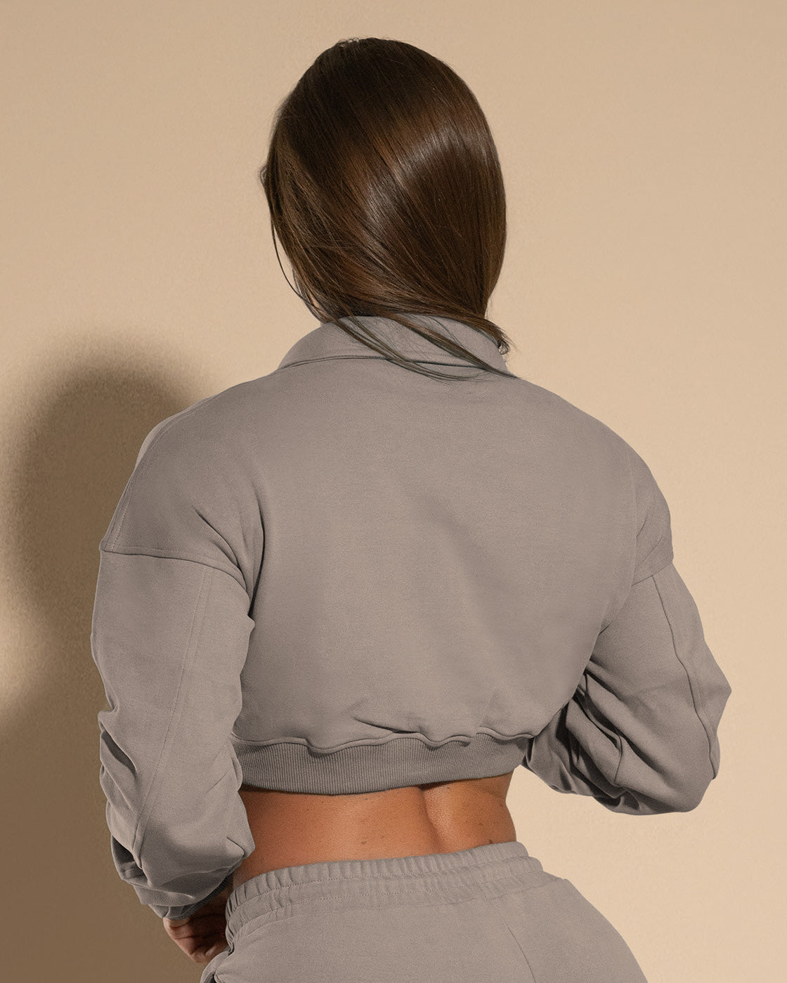Comfy Cropped Pullover Sandstone