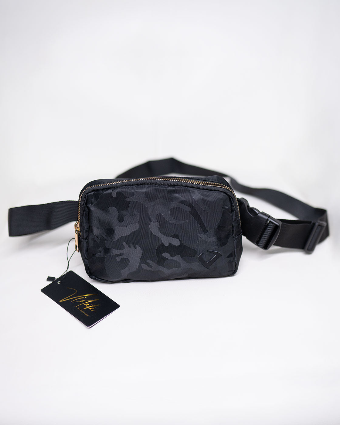 Black Camo Fanny Pack