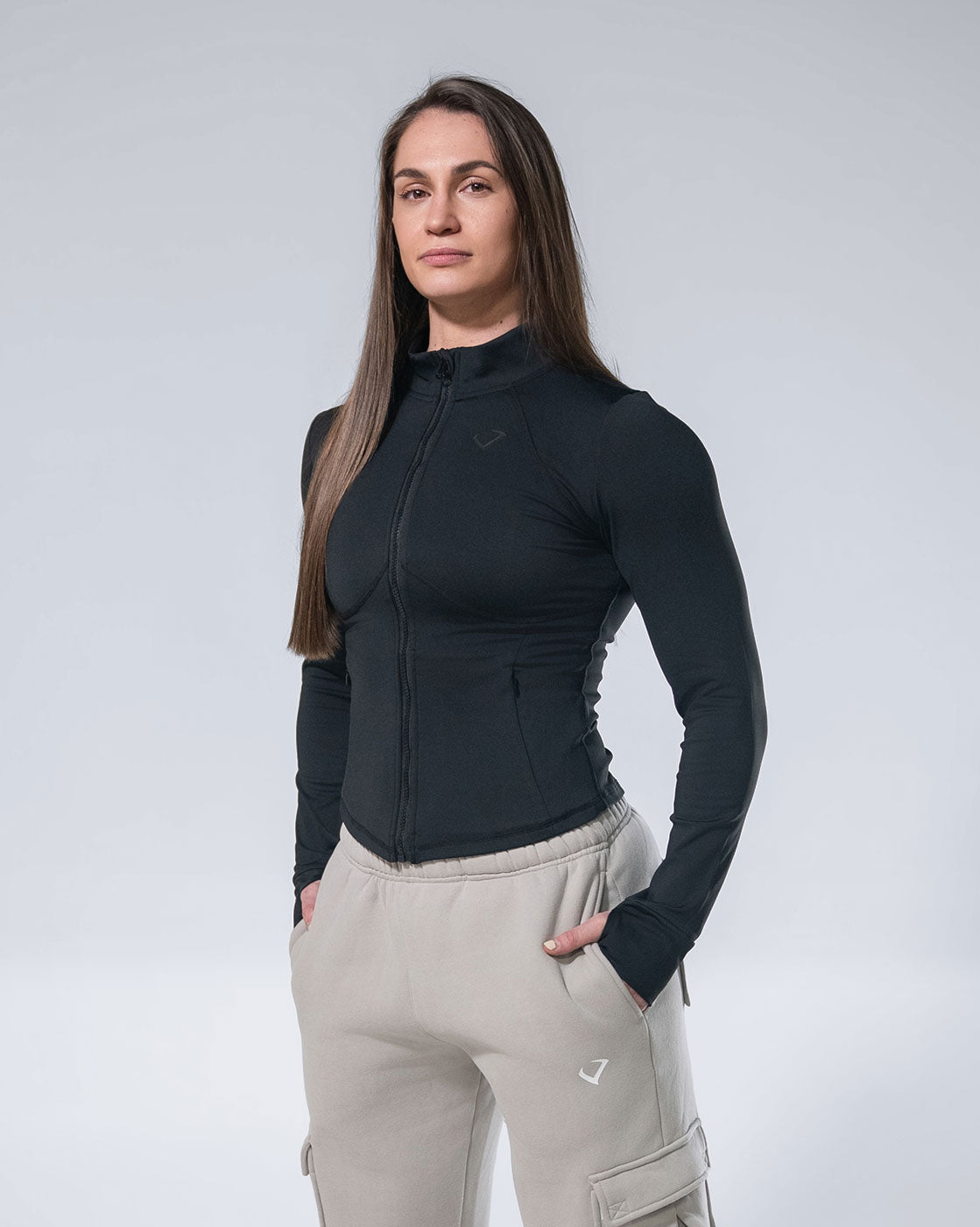 Hourglass Zip - Black