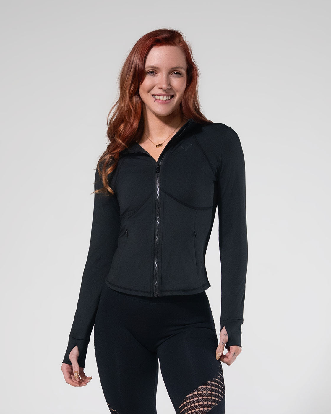 Hourglass Zip - Black