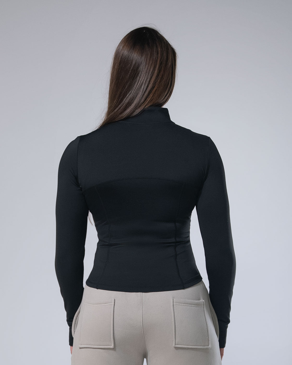Hourglass Zip - Black