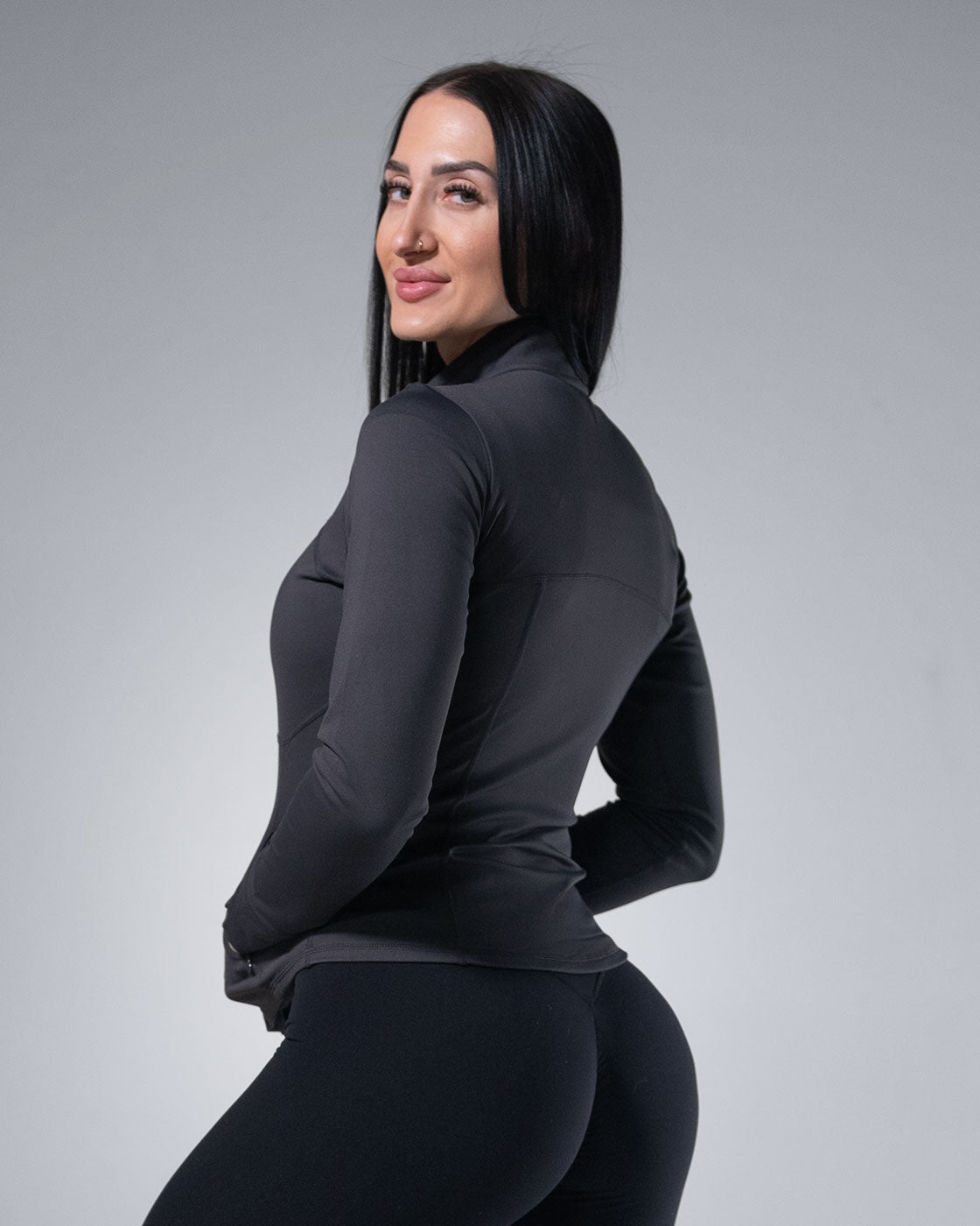 Hourglass Zip - Gray