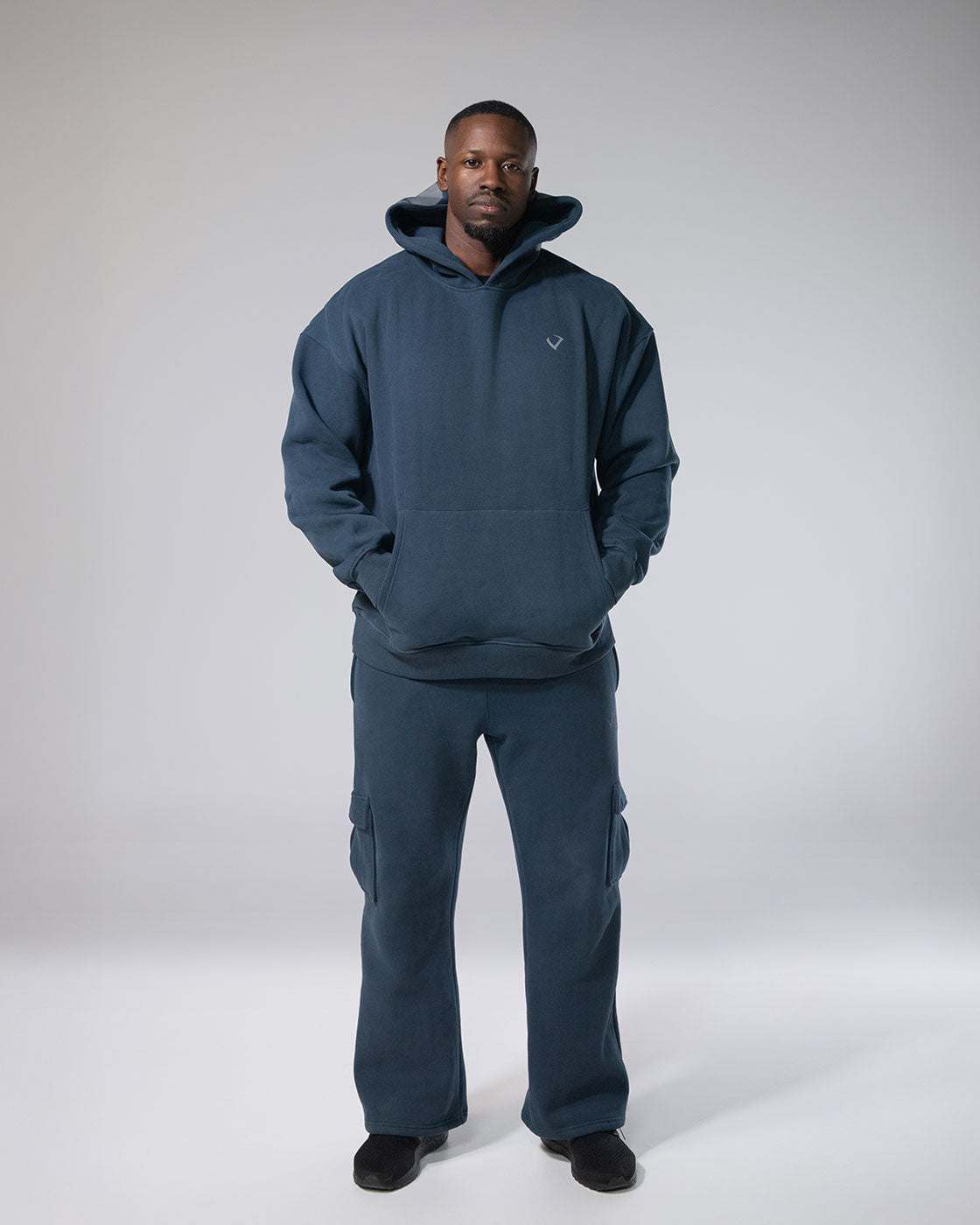 Royalty Skull Hoodie Navy Blue