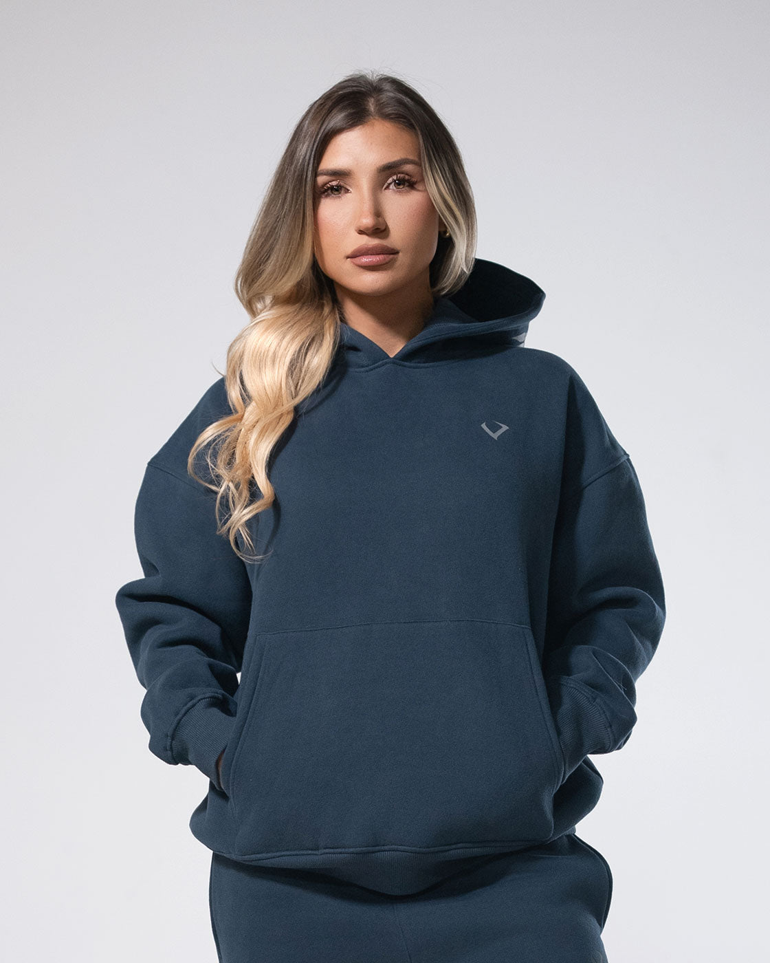 Royalty Skull Hoodie Navy Blue