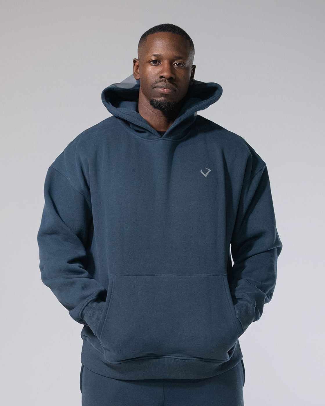 Royalty Skull Hoodie Navy Blue