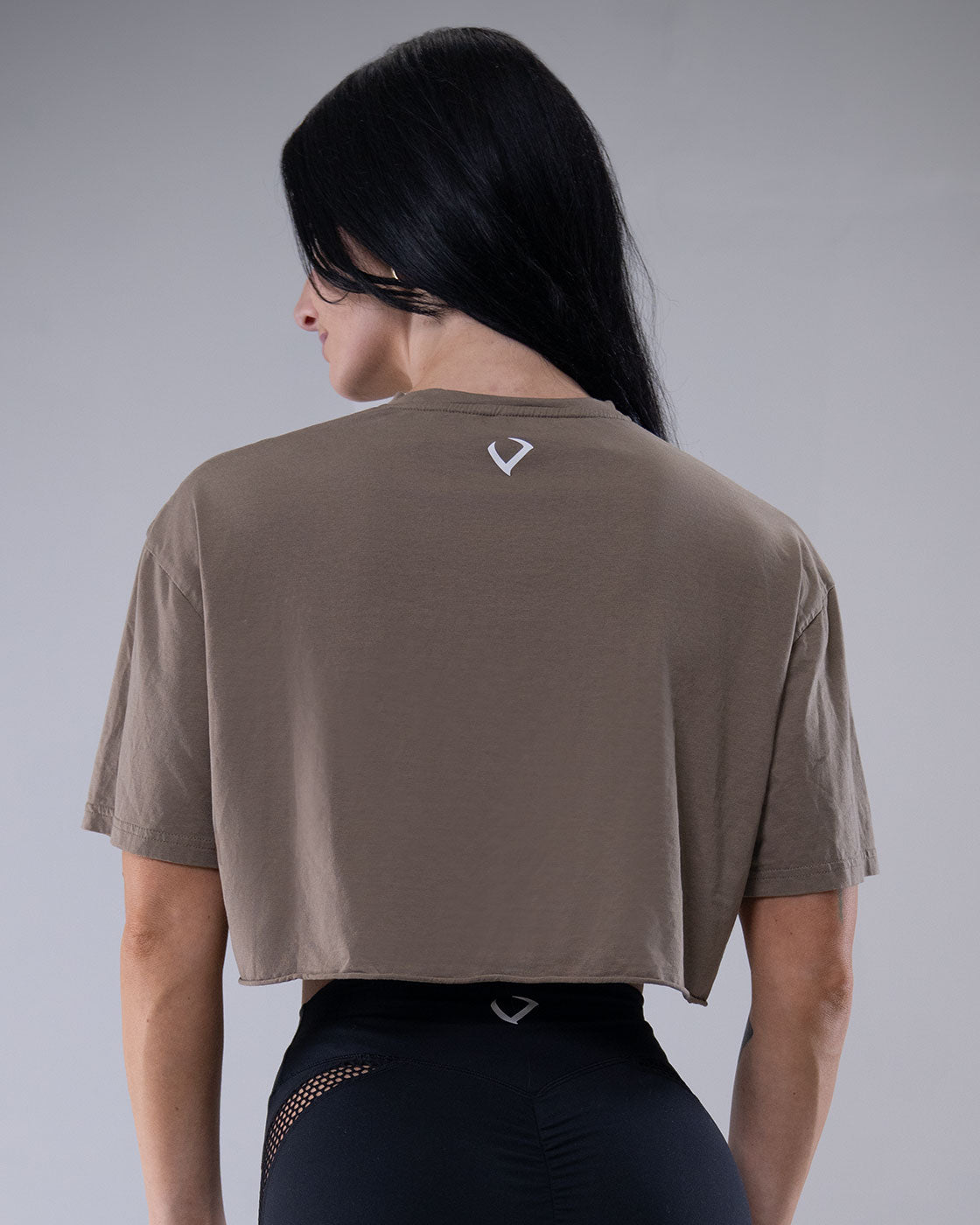 Violate Skull Crop - Army Green