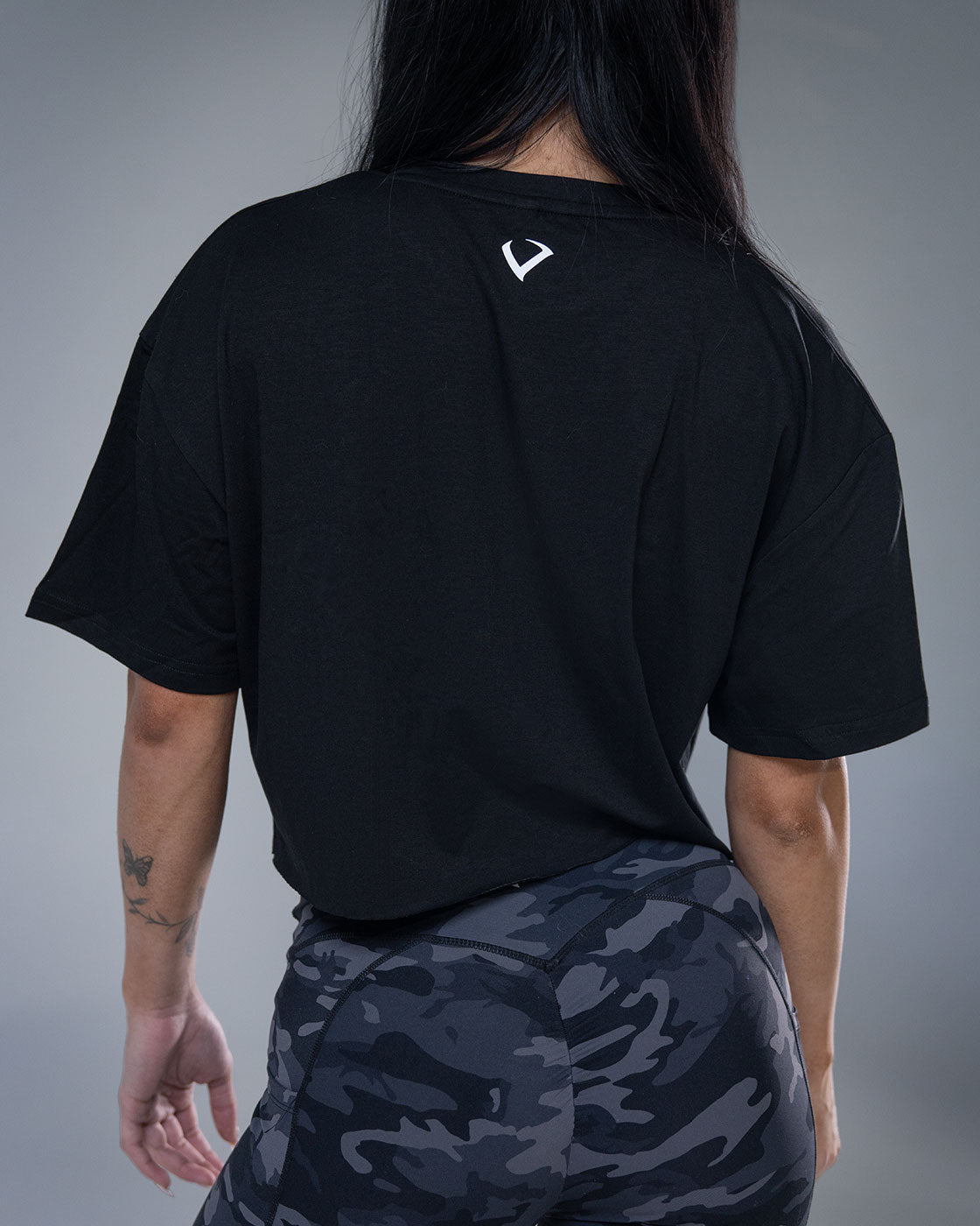 Violate Skull Crop - Black