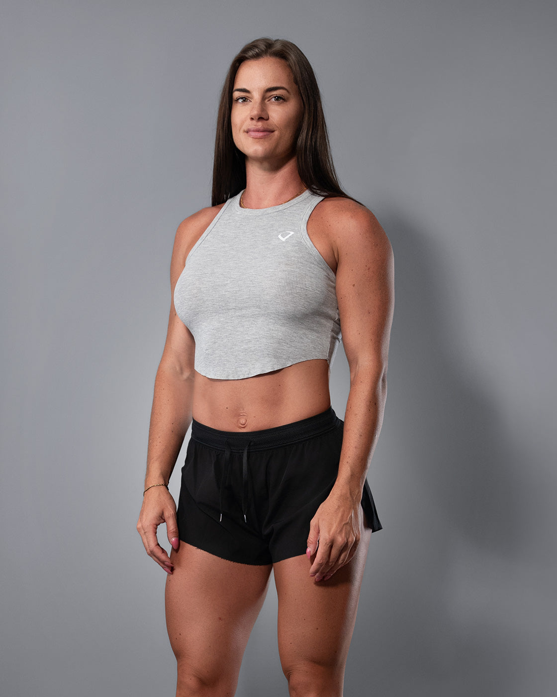 Essential Crop Top - Gray
