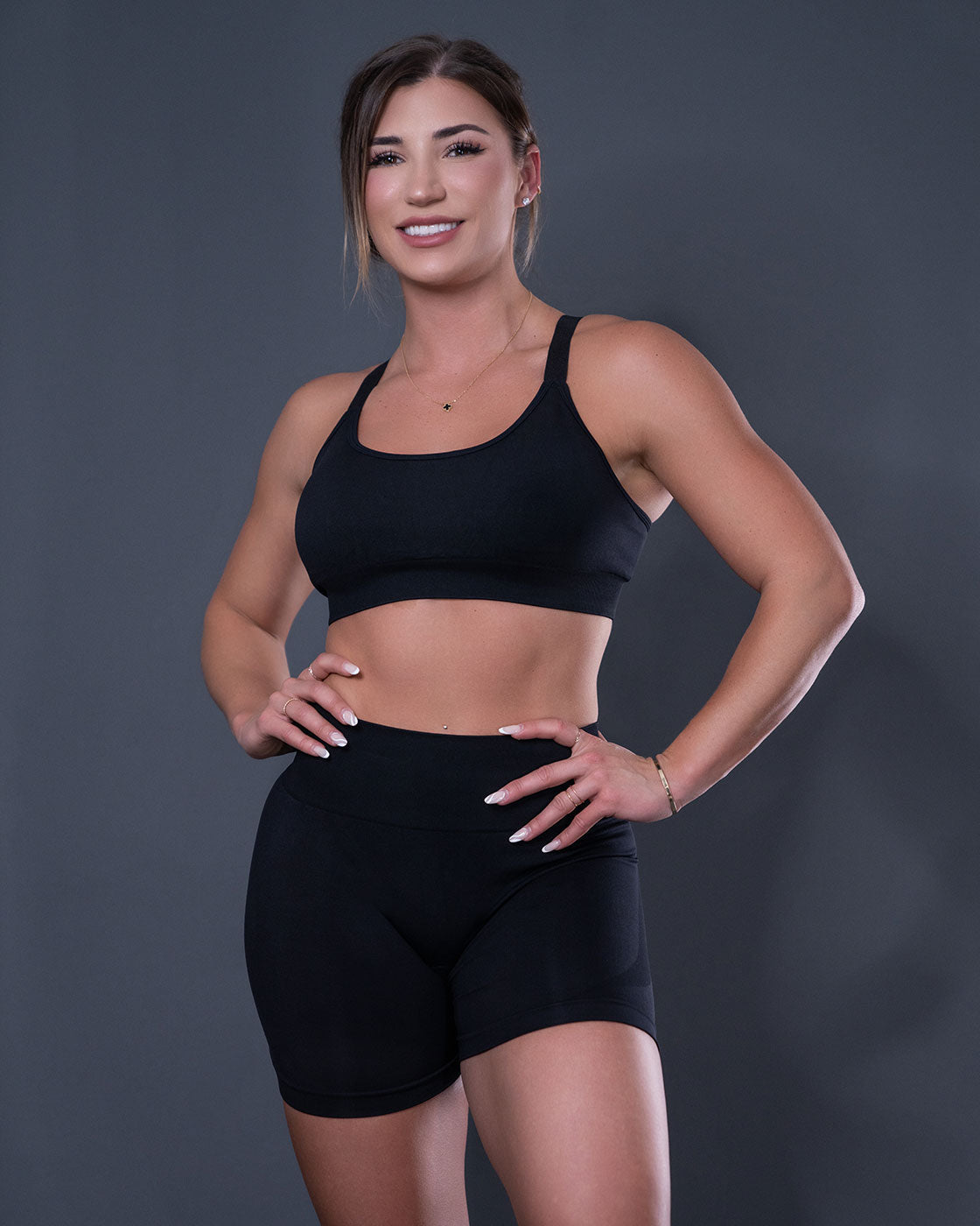 PI Synergy Essential Black Seamless Shorts