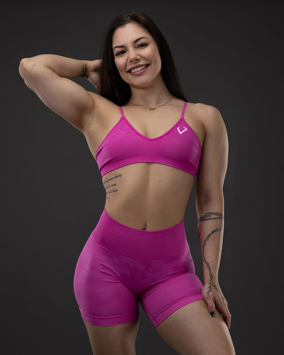 Synergy Pink Camo Sports Bra