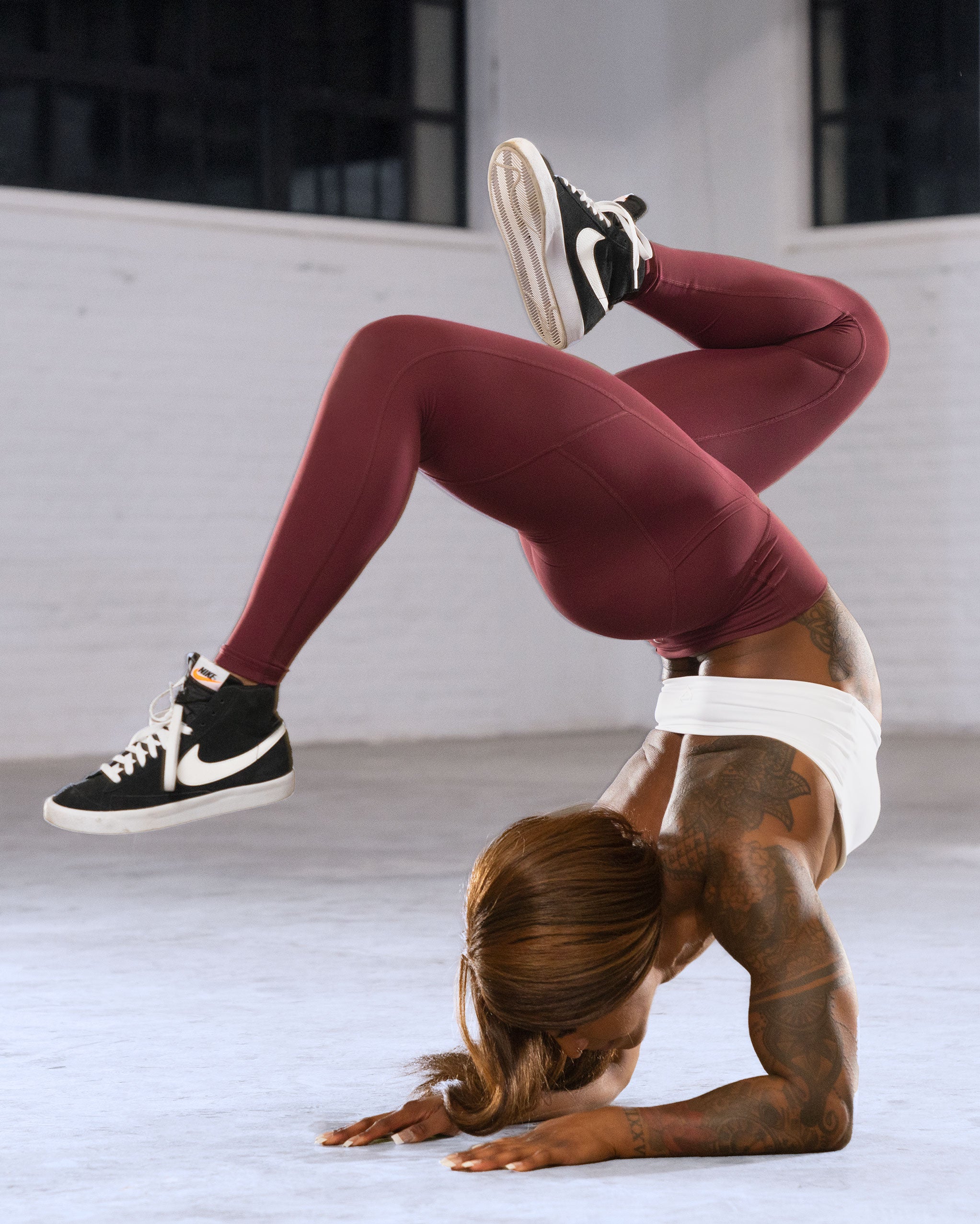 Desire Maroon Pocket Leggings