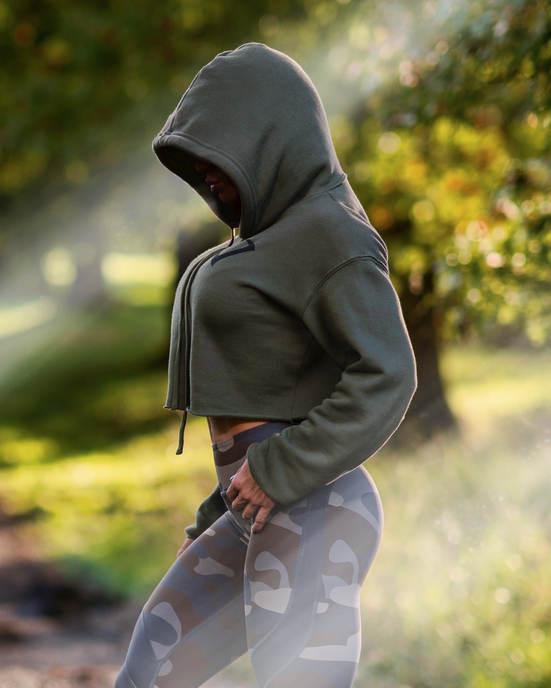 Yin and Yang Army Green Hoodie - Violate The Dress Code