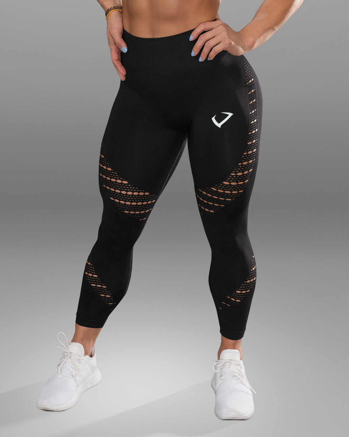 Amore Seamless Black Leggings - Violate The Dress Code