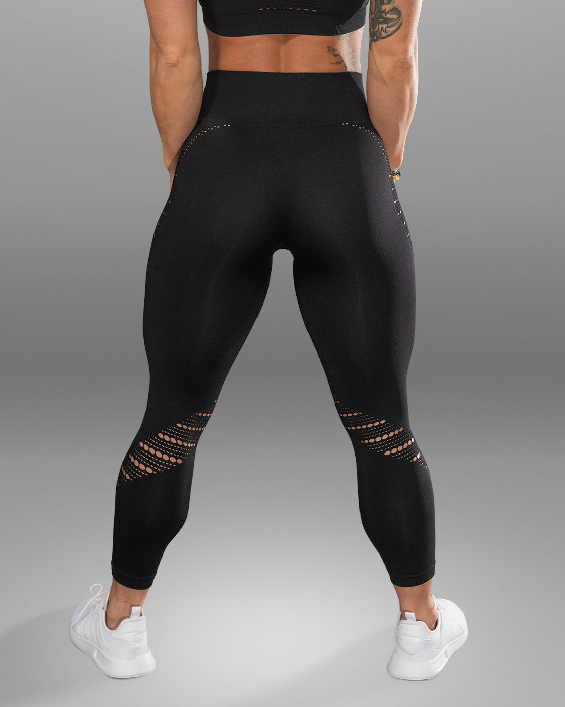 Amore Seamless Black Leggings - Violate The Dress Code