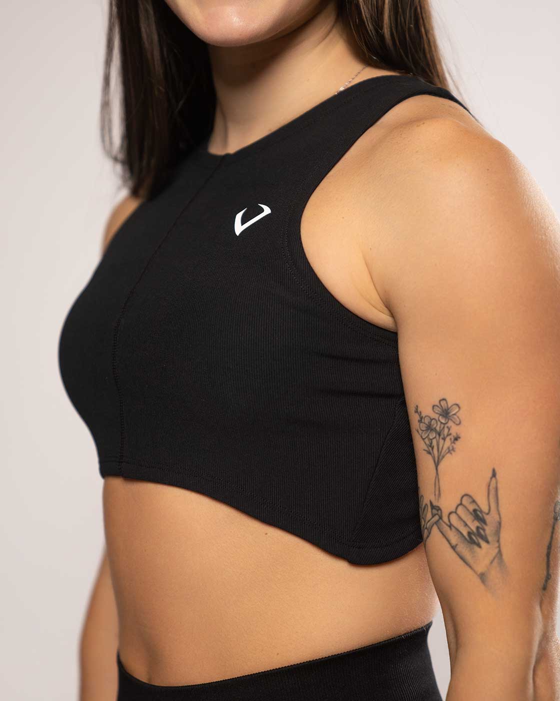 Apex Long Line Sports Bra- Black