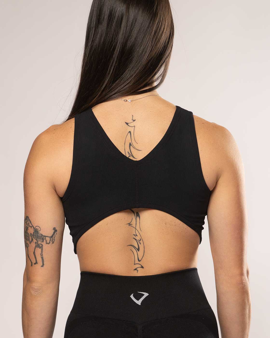 Apex Long Line Sports Bra- Black