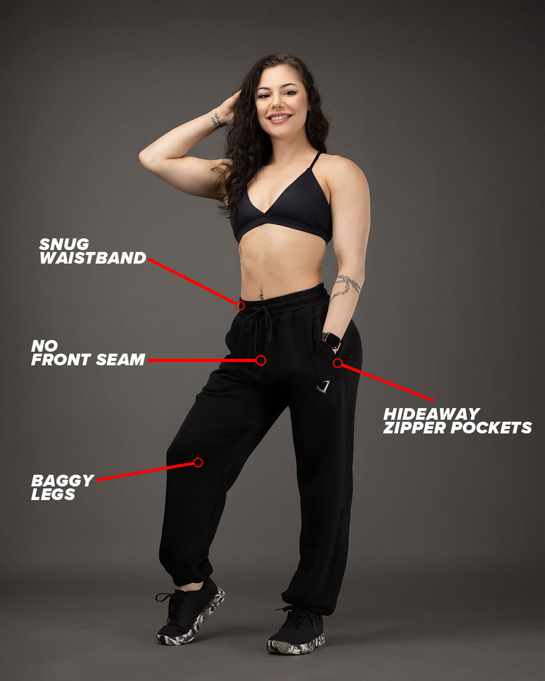 Violate Black Joggers