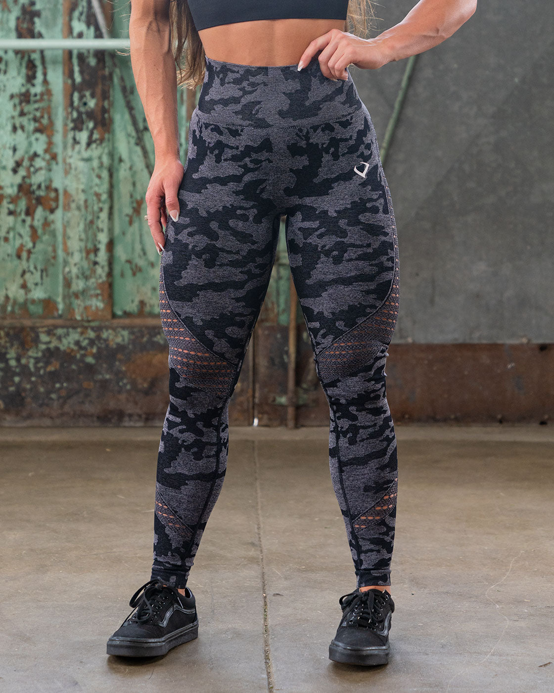 PI Synergy Black Camo Seamless Leggings