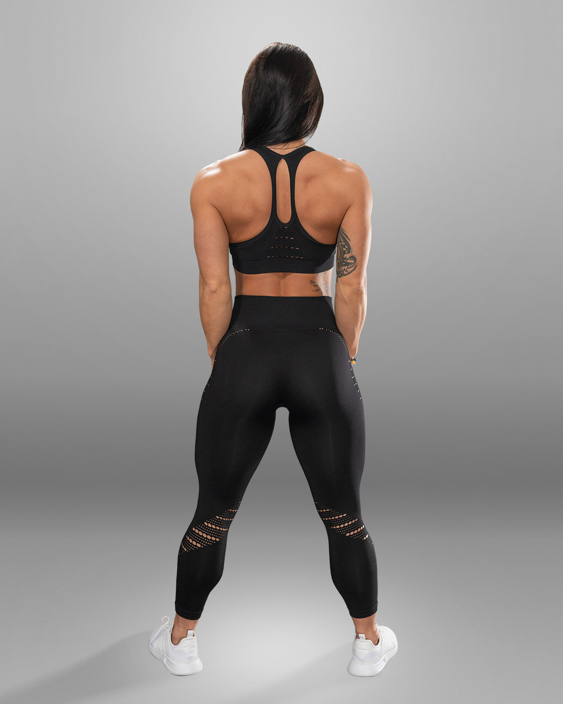 Amore Seamless Black Leggings - Violate The Dress Code