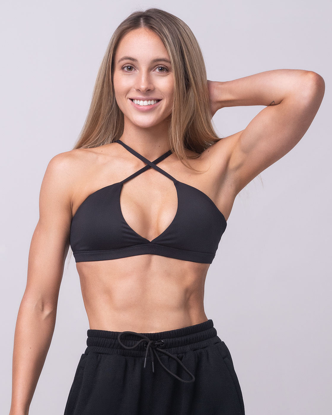 Triple Threat Sports Bra Black