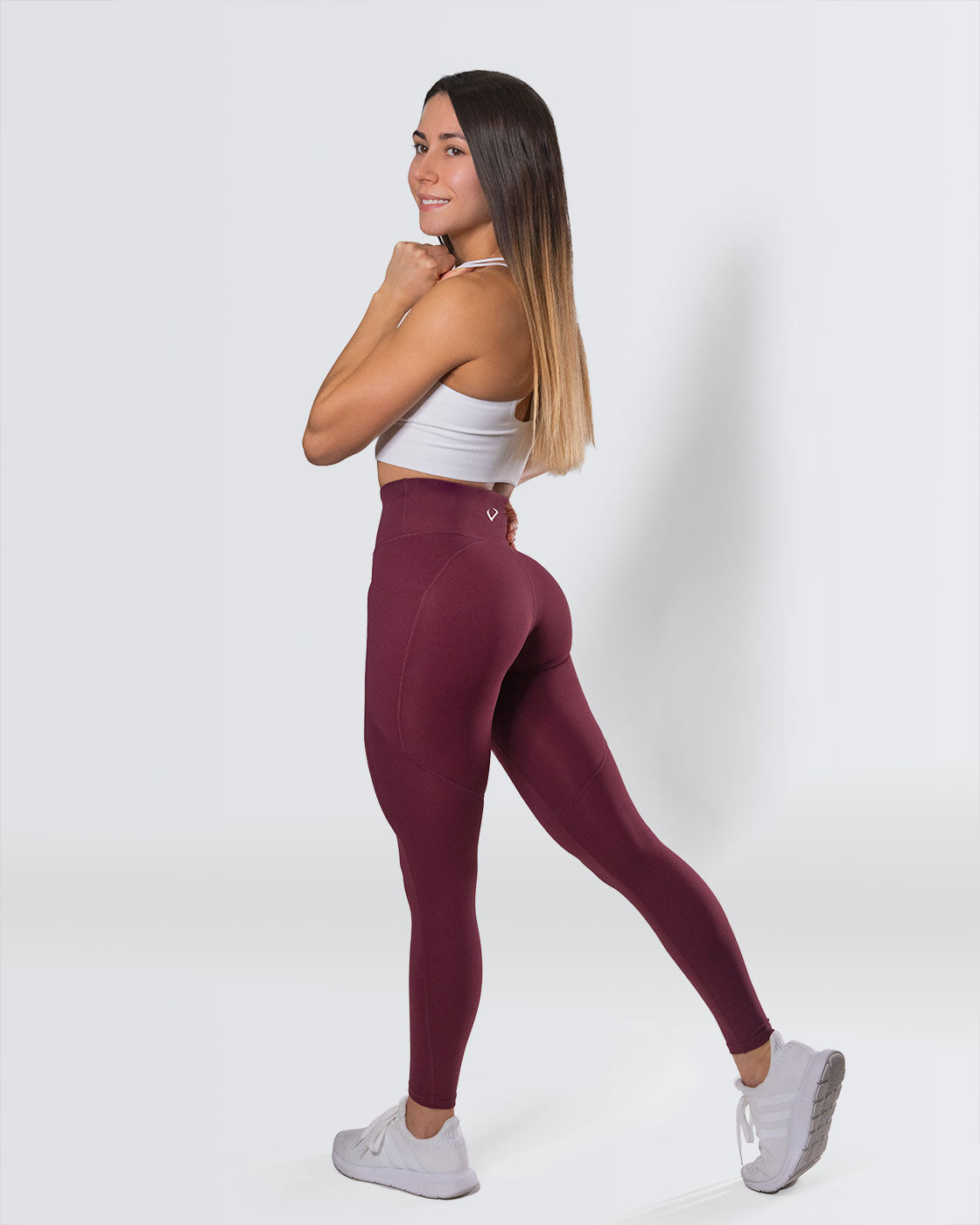 Desire Maroon Pocket Leggings