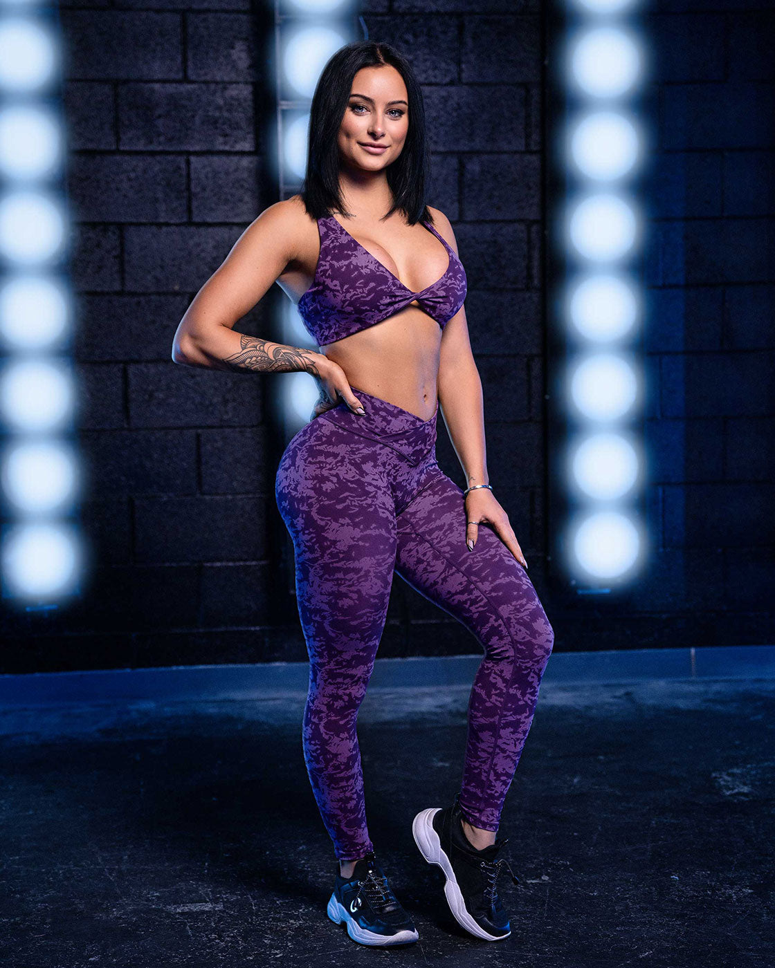 Vice Purple Camo Leggings