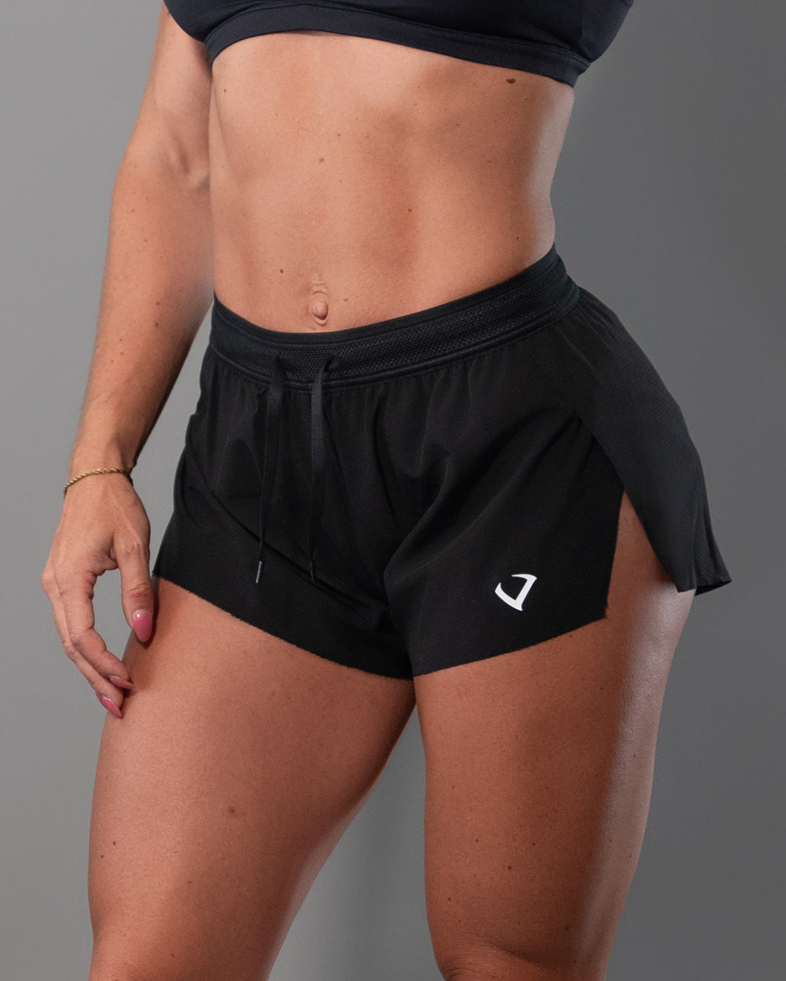 Black workout shorts from Violate the dress code