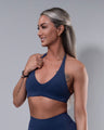 Allure Halter Sports Bra - Navy