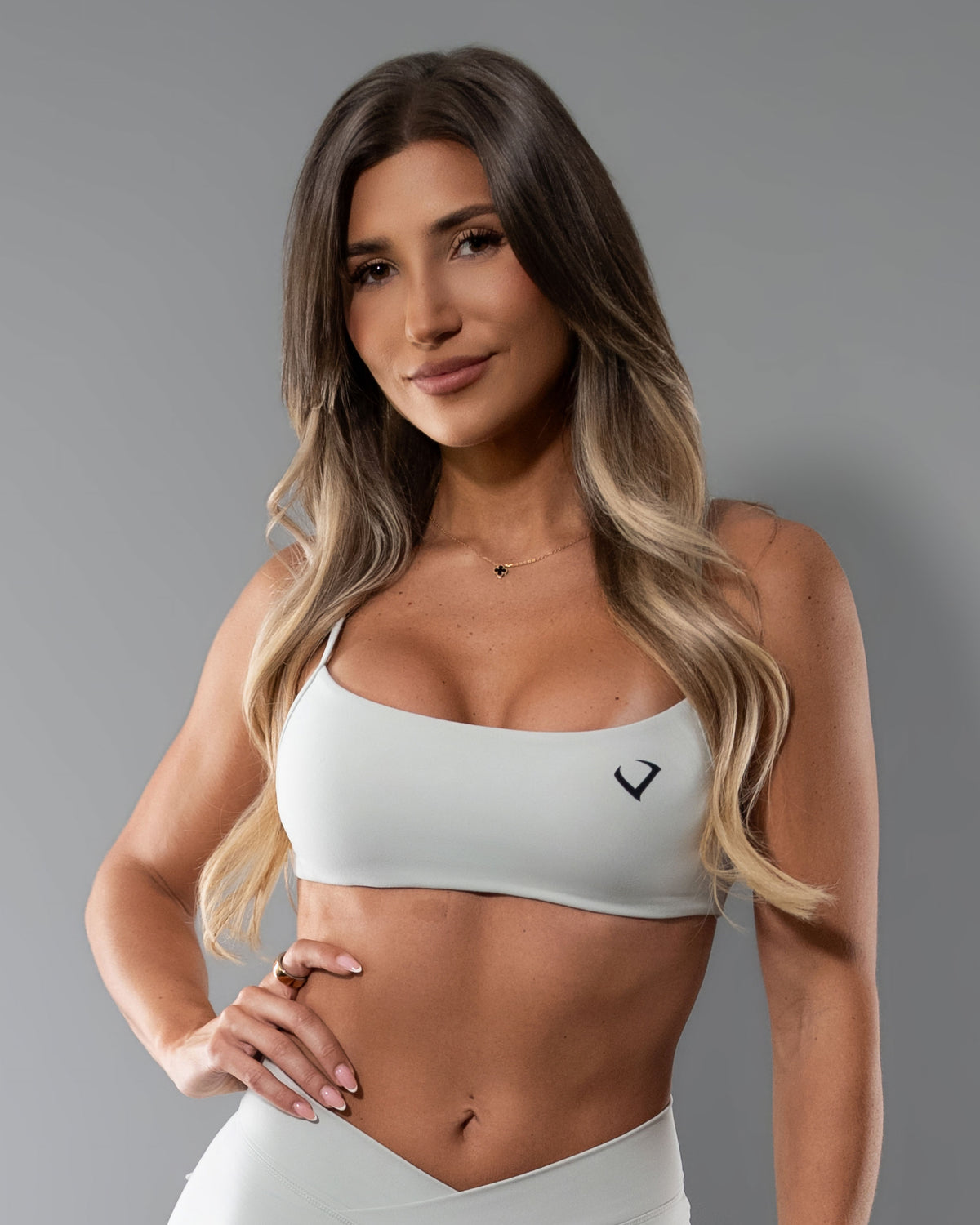 Backless Baddie Bandeau - Gray