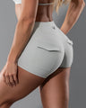 Desire Cheeky Pocket Shorts - Gray