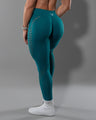 Synergy Laser Seamless Leggings - Teal
