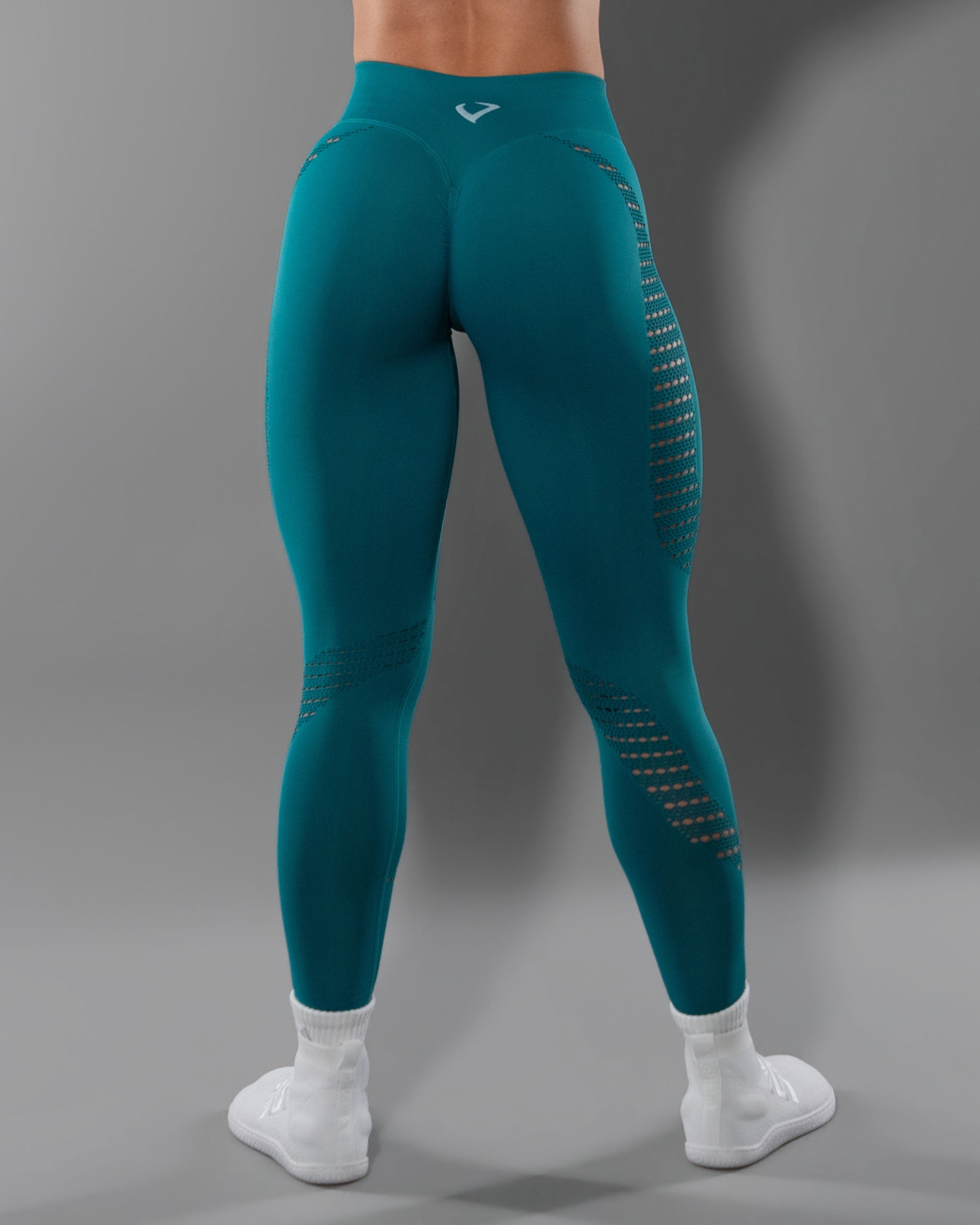 Synergy Laser Seamless Leggings - Teal