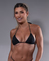 Black and Gold Bikini Top