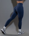 Allure V Front Leggings - Navy