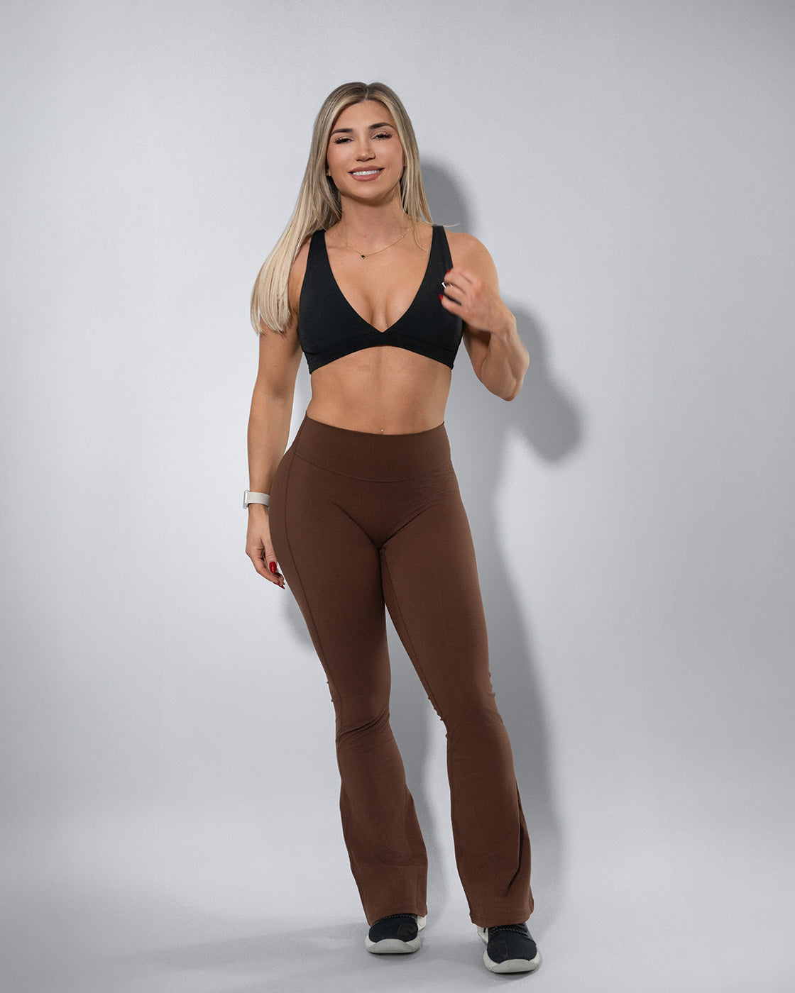 Flare Leggings Brown