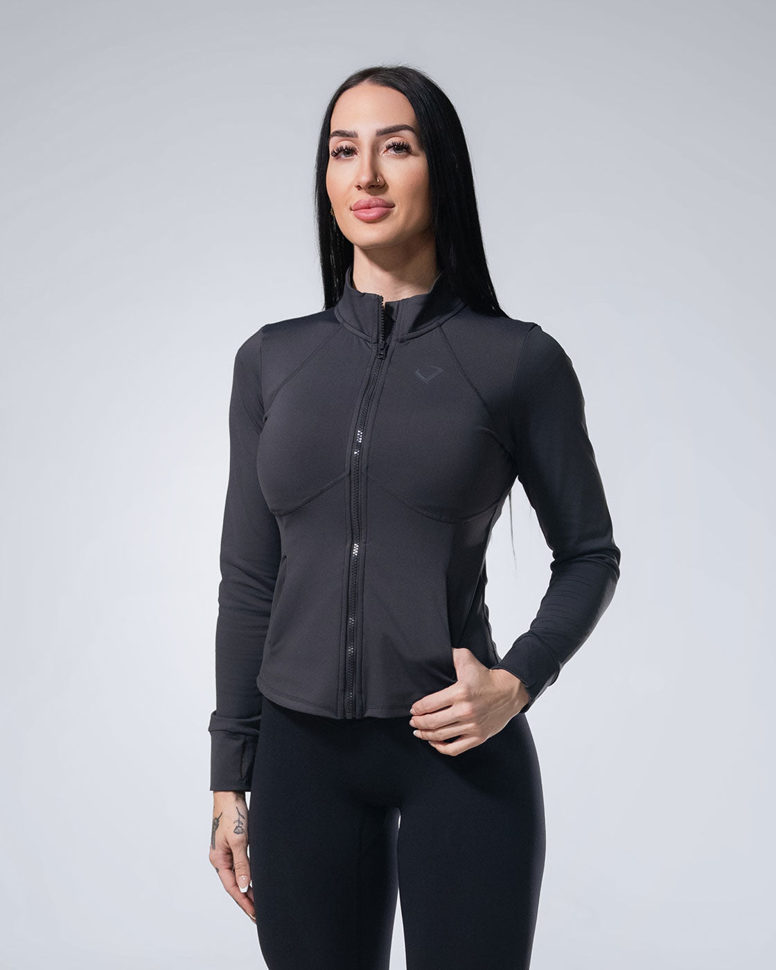 Hourglass Zip - Gray