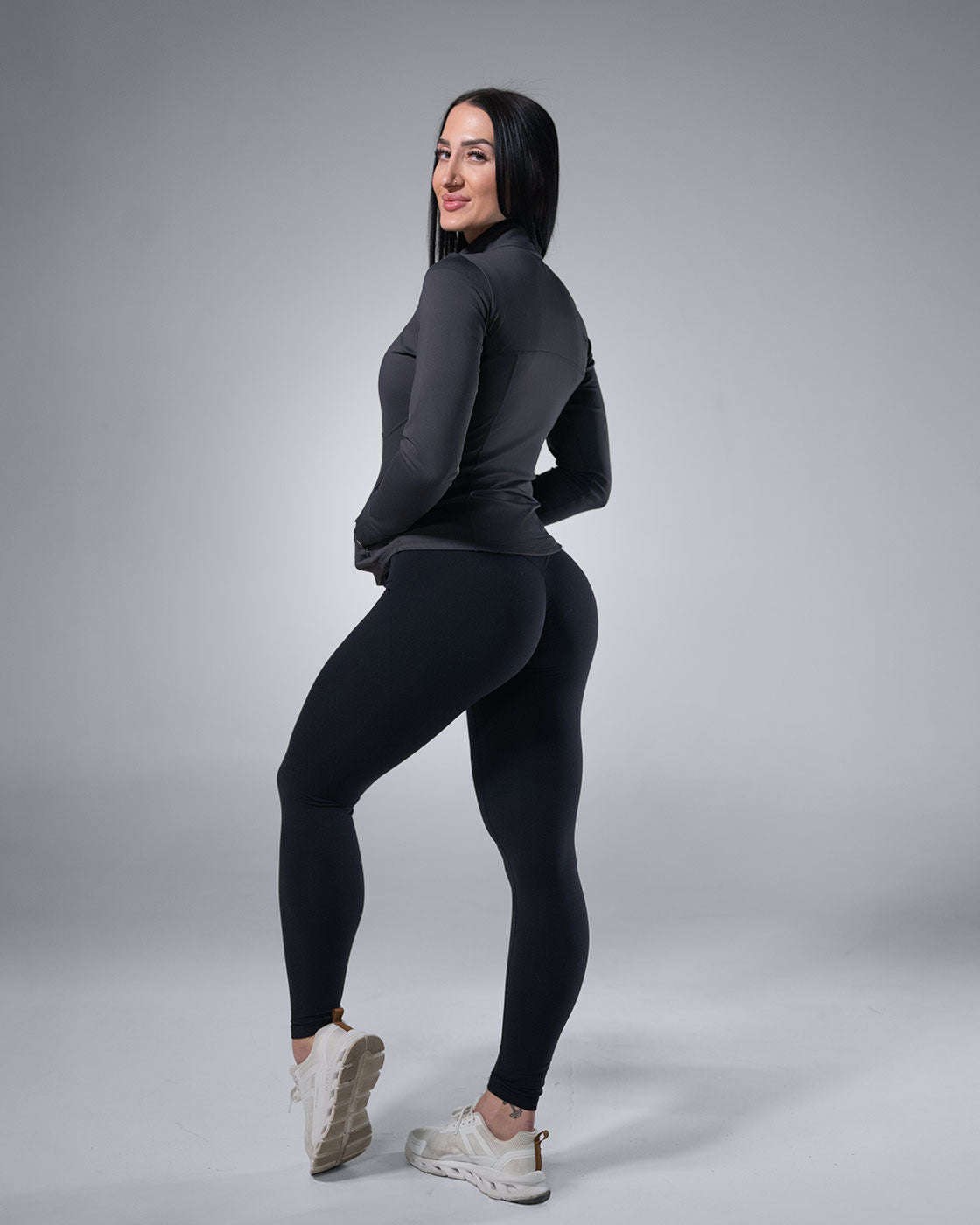 Hourglass Zip - Gray