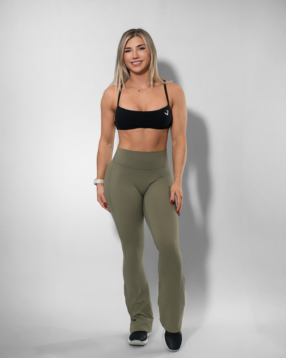 Flare Leggings Olive