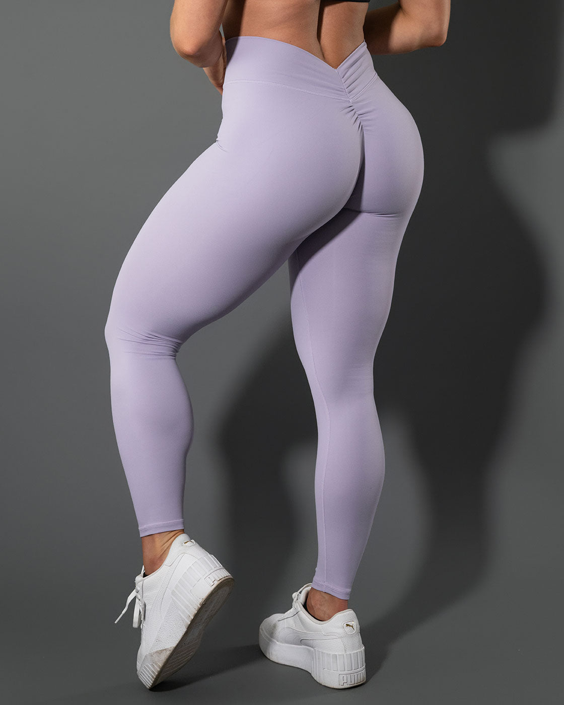 Crave V Back Leggings - Violet