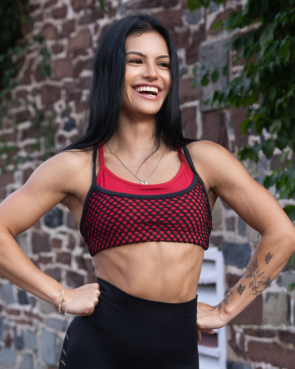 Red Veil Sports Bra | Violate the Dress Code