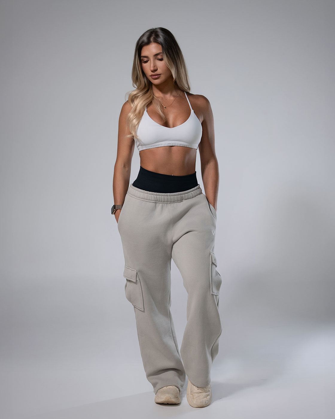 Royalty Cargo Sweats Beige