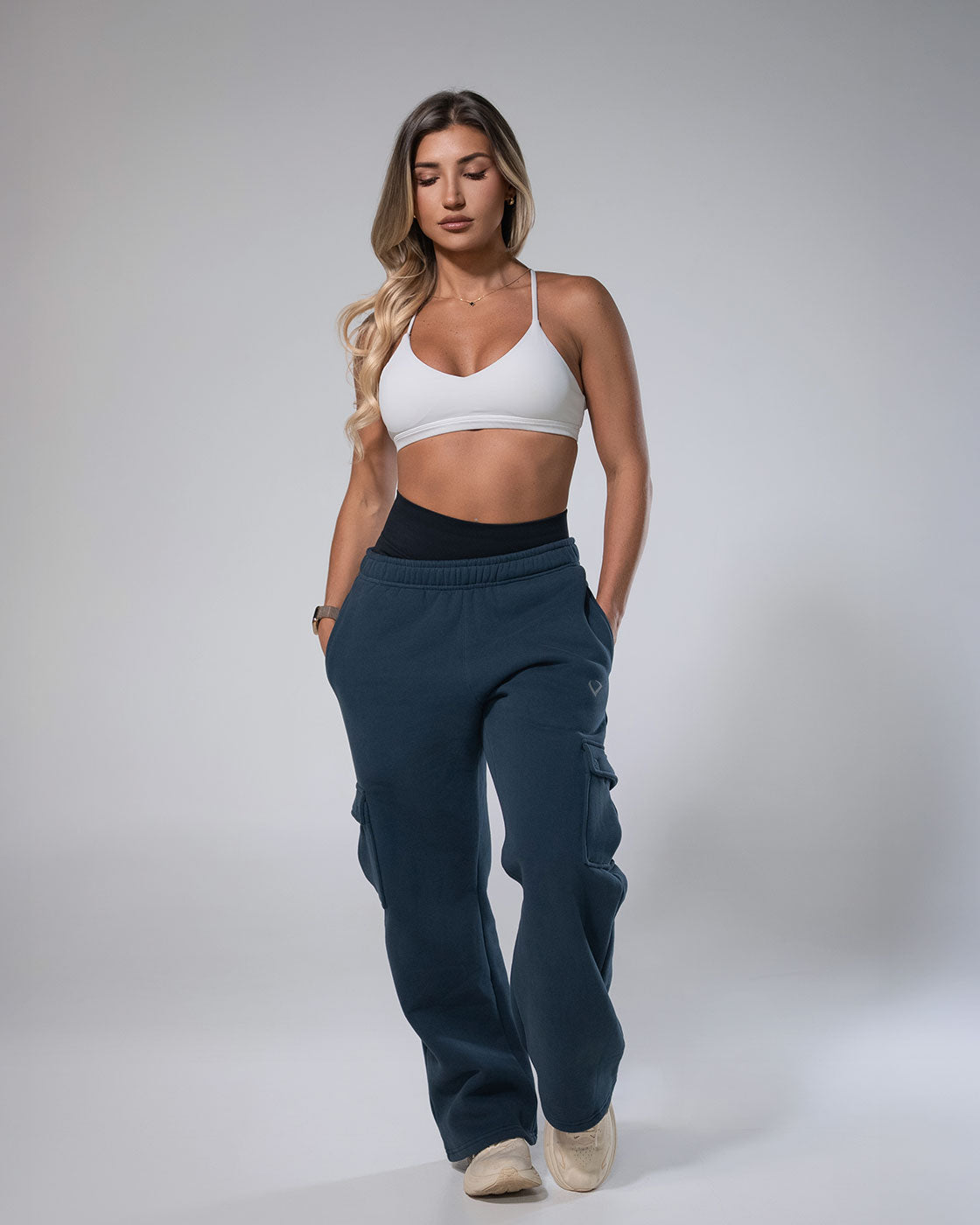 Royalty Cargo Sweats Navy Blue