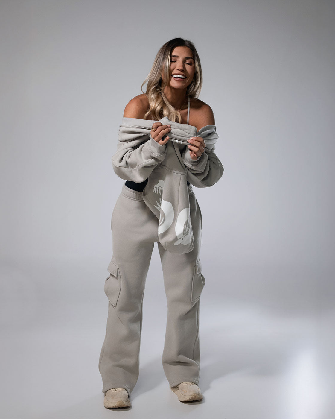 Royalty Cargo Sweats Beige