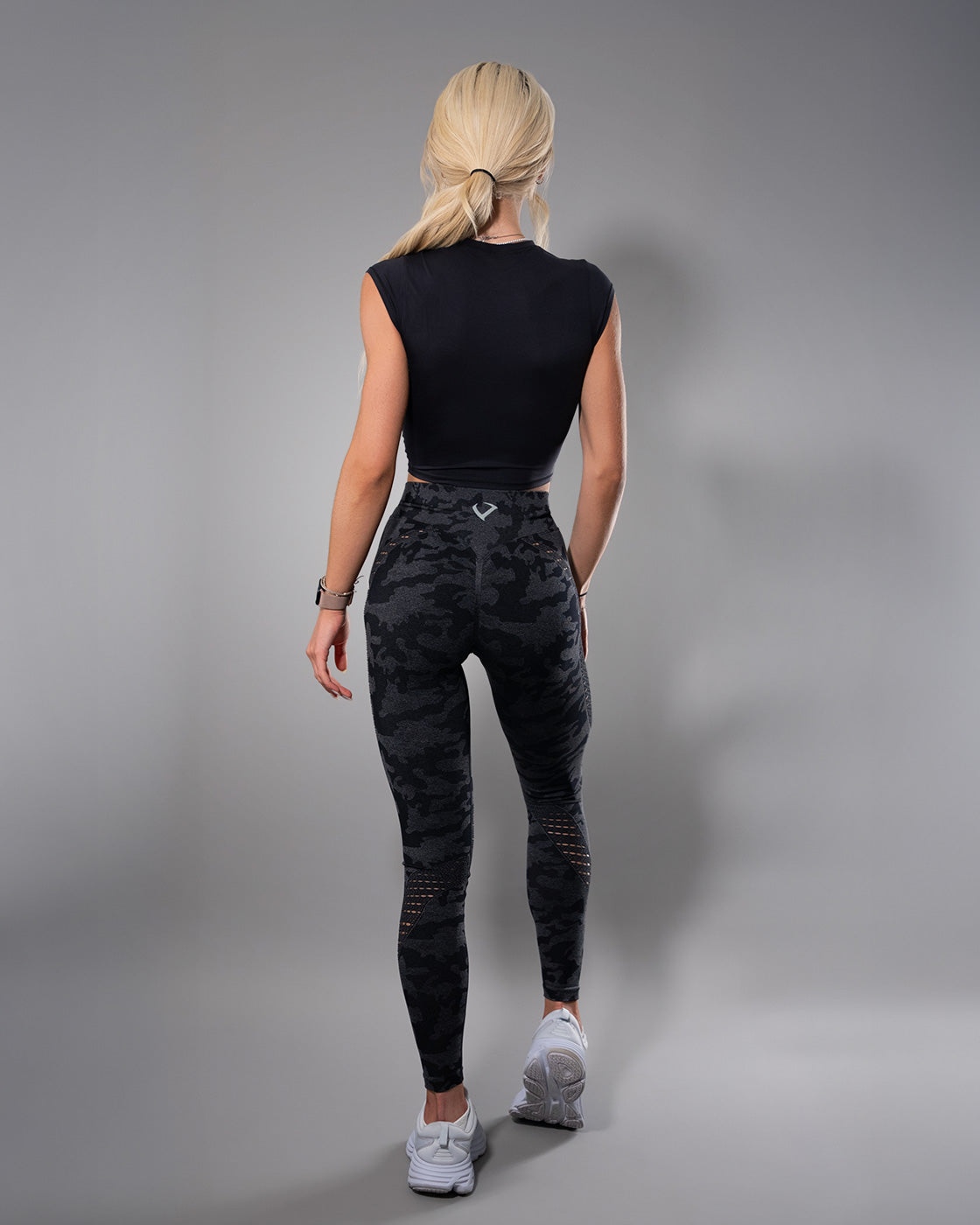 NVGTN Camo Seamless Leggings - Electric Blue |