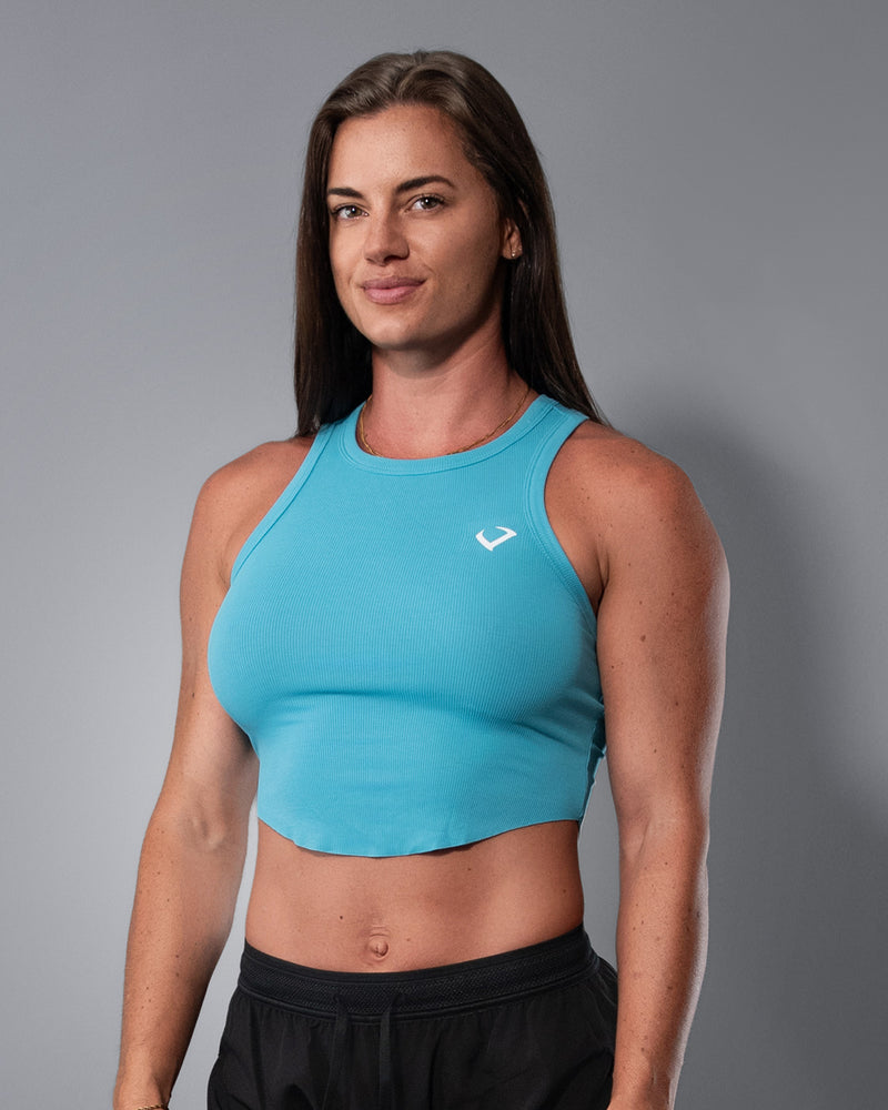 Essential Crop Top - Blue | Violate the Dress Code