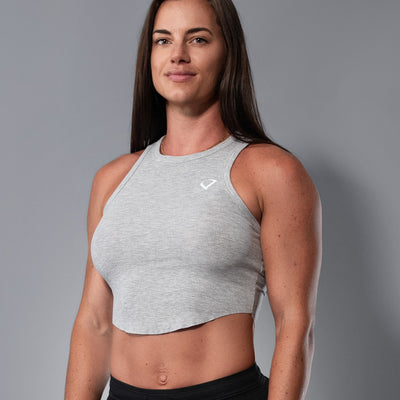 Gray Crop Top: Shop Activewear at Violate the Dress Code