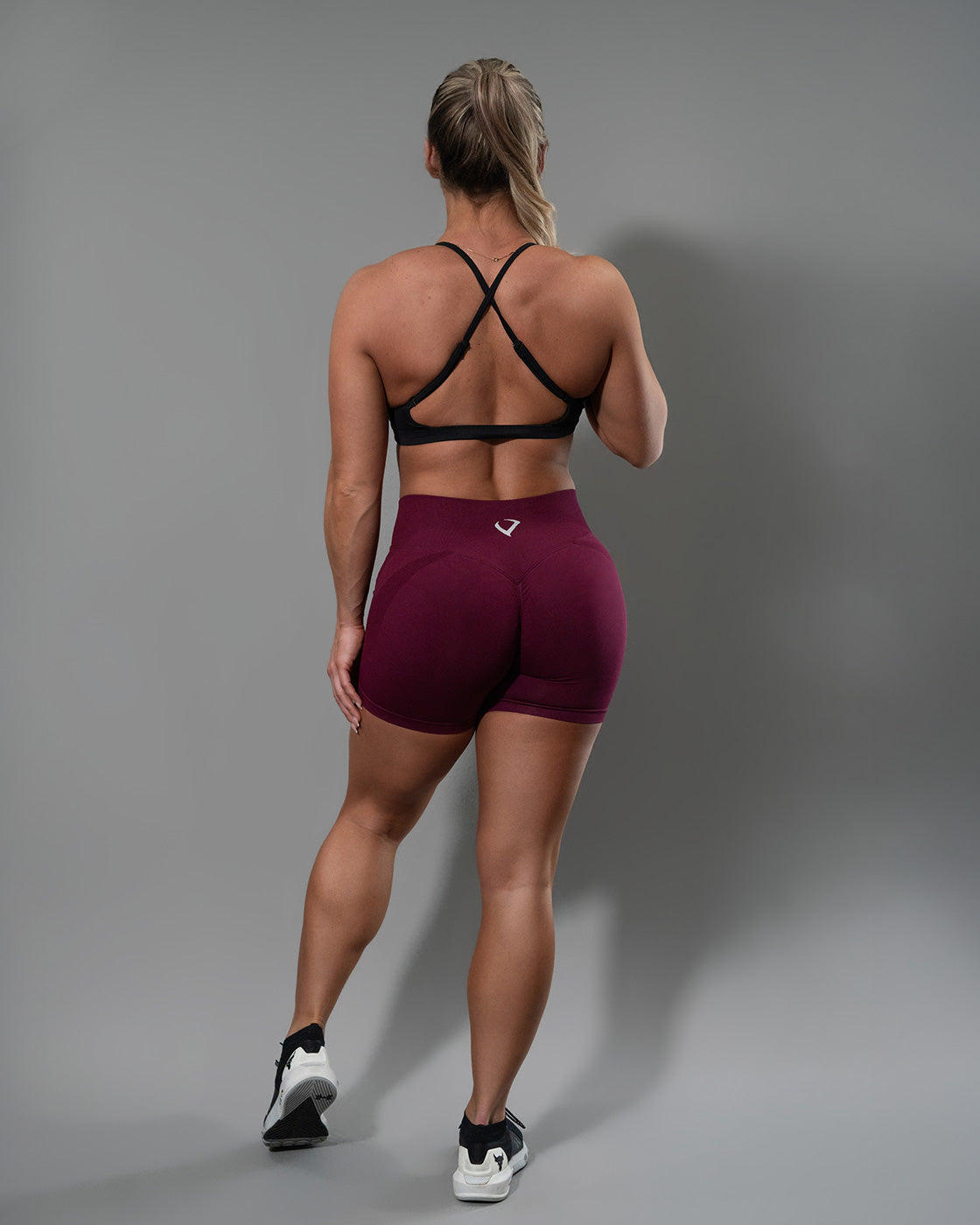 Synergy Wine Red Seamless Shorts