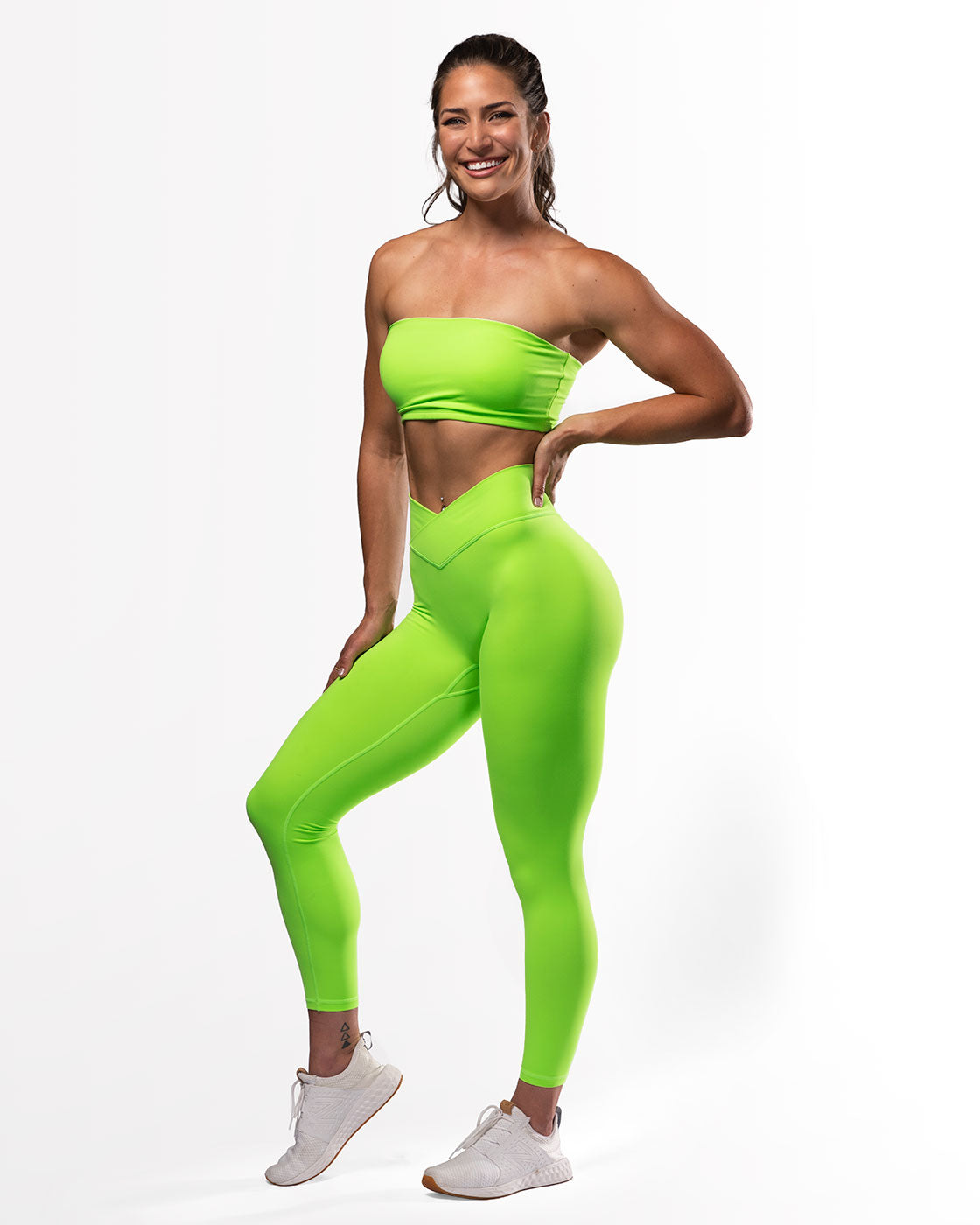 Brazilian Workout Legging, Vibrant Neon Green