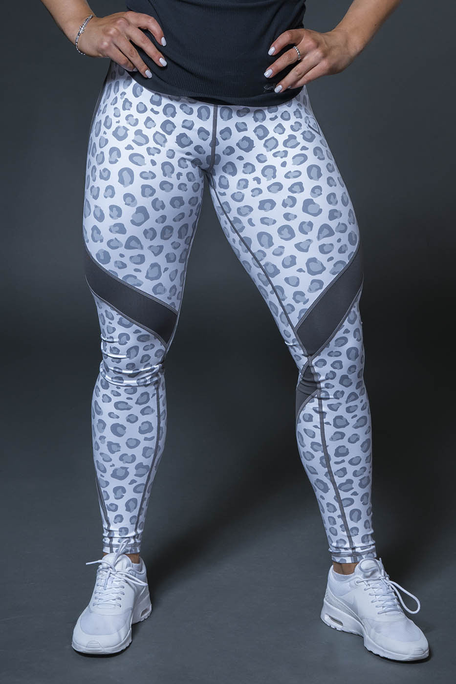 White Leopard Leggings - Violate The Dress Code